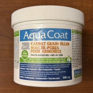 Aqua Coat Water Based White Cabinet Wood‎ Grain Filler Gel 946mL / 1 Qt NEW